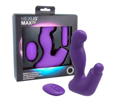 Nexus - Max 20 Remote Control Unisex Massager Purple